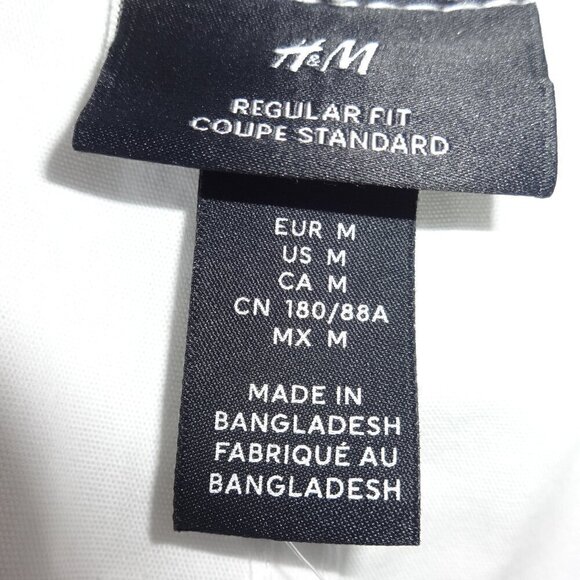 H&M women's white shorts M new with tags 100% cotton elastic & tie waist reg fit - Picture 6 of 12